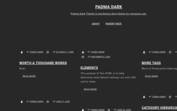 Padma Dark (screenshot desktop)