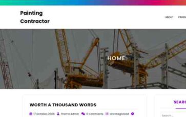 Painting Contractor (screenshot desktop)