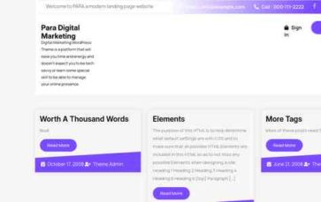 Para Digital Marketing (screenshot desktop)