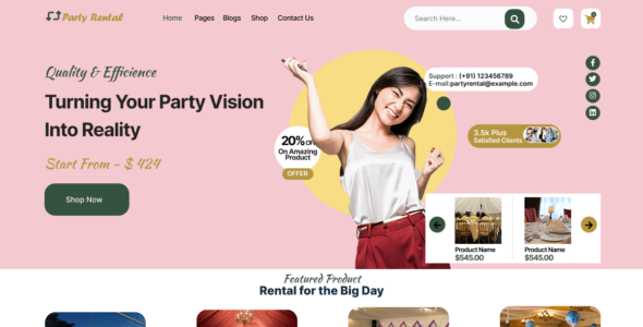 Party Rental (WordPress)