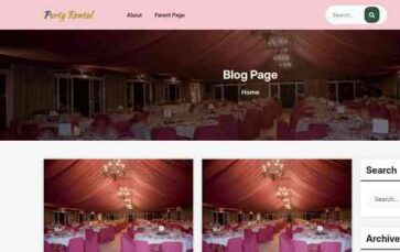 Party Rental (screenshot desktop)