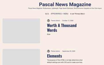 Pascal News Magazine (screenshot desktop)