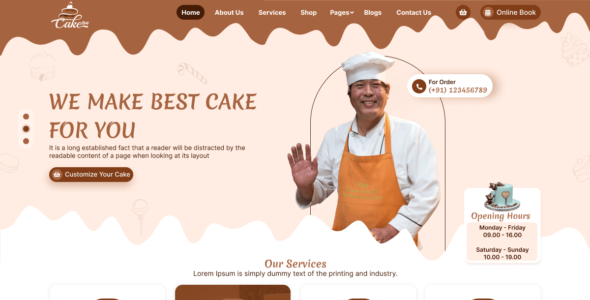 Pastry Shop (WordPress)