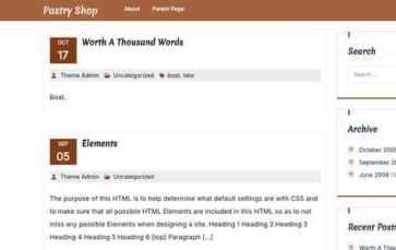 Pastry Shop (screenshot desktop)