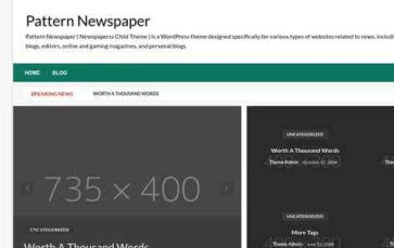 Pattern Newspaper (screenshot desktop)