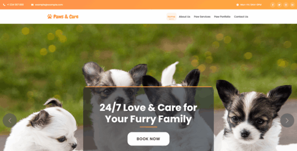 Paws and Care (WordPress)