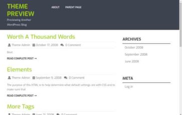 Perfect Blogging (screenshot desktop)