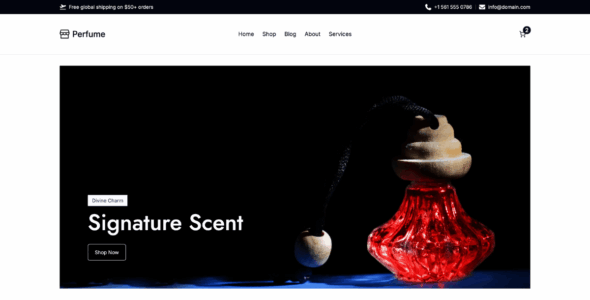 Perfume Store FSE (WordPress)