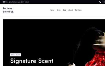 Perfume Store FSE (screenshot desktop)