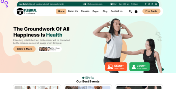 Personal Coach Lite (WordPress)