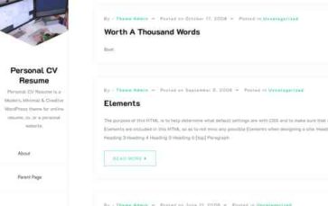 Screenshot Desktop Personal CV Resume (screenshot desktop)