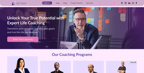 Personal Life Coach (WordPress)