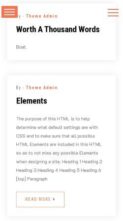 Personal Resume Portfolio (screenshot mobile)