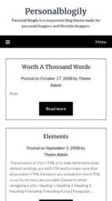PersonalBlogily (screenshot mobile)