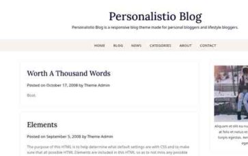 Personalistio Blog (screenshot desktop)