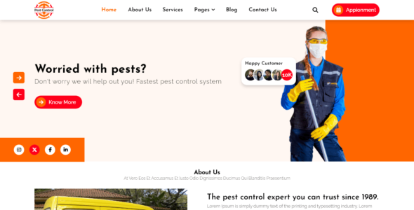 Pest Control Services (WordPress)