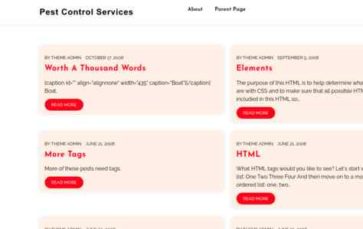 Pest Control Services (screenshot desktop)