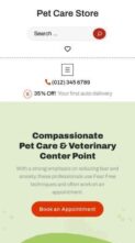 Pet Care Store (screenshot mobile)