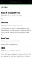 PH Clean Press (screenshot mobile)