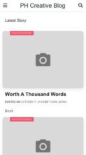 PH Creative Blog (screenshot mobile)