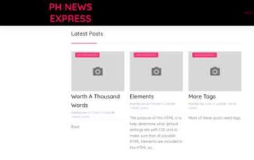 PH News Express (screenshot desktop)