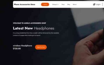 Phone Accessories Store (screenshot desktop)