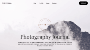 Photography Journal (WordPress)