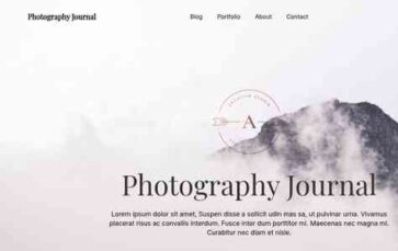 Photography Journal (screenshot desktop)