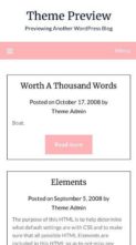 Pink Personal Blogily (screenshot mobile)