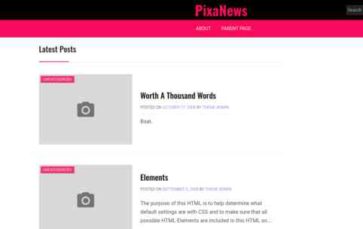 PixaNews (screenshot desktop)