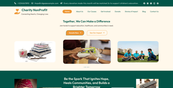 Pixel Charity Nonprofit (WordPress)