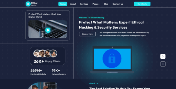 Pixel Cyber Security (WordPress)