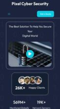 Pixel Cyber Security (screenshot mobile)