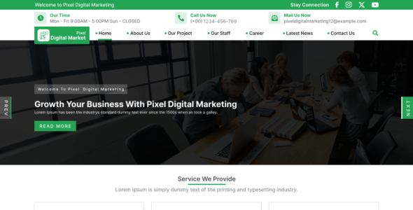 Pixel Digital Marketing (WordPress)