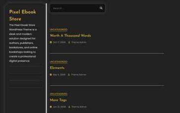 Pixel Ebook Store (screenshot desktop)