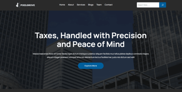 Pixel Grove Dark (WordPress)
