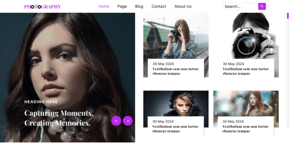 Pixel Photography (WordPress)