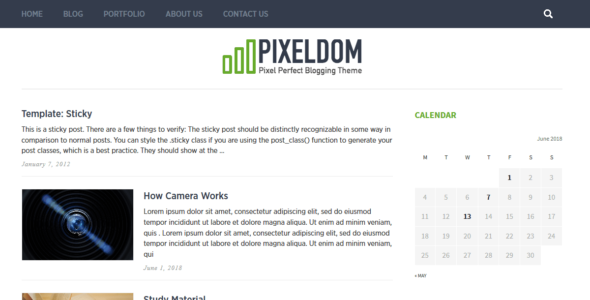 Pixeldom Lite (WordPress)