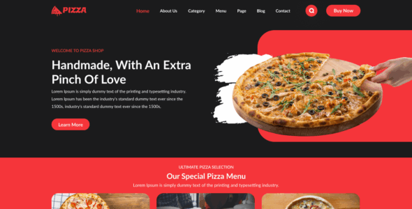 Pizzeria Online Delivery (WordPress)
