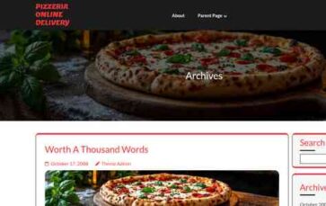 Pizzeria Online Delivery (screenshot desktop)