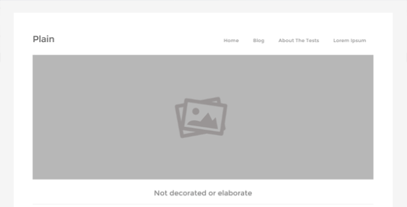 Plain WP (WordPress)