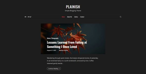 Plainish (WordPress)