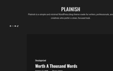 Plainish (screenshot desktop)
