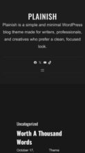 Plainish (screenshot mobile)