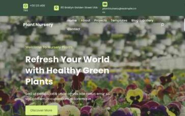 Plant Nursery (screenshot desktop)