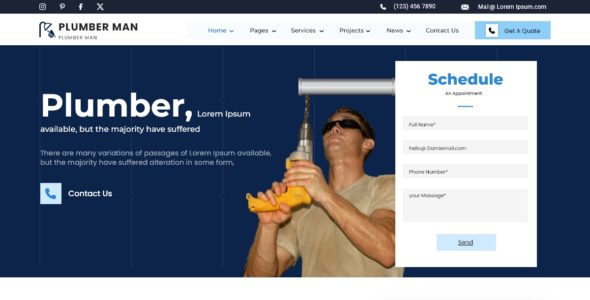 Plumber Man (WordPress)