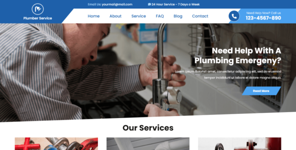 Plumber Services (WordPress)