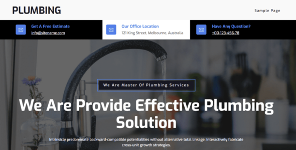 Plumbing FSE (WordPress)