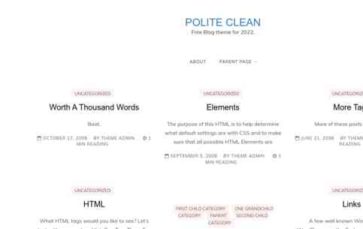 Polite Clean (screenshot desktop)