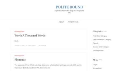 Polite Round (screenshot desktop)